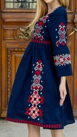 Rochia Emilia bleumarin - imagine 2