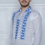 Ia Aris broderie albastră