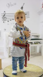Brâu multicolor tradițional tesut pentru copii - imagine 2