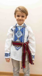 Brâu multicolor tradițional tesut pentru copii