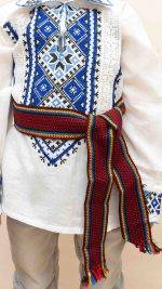 Brâu multicolor tradițional tesut pentru copii - imagine 3