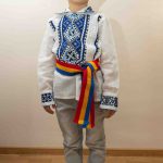 Brâu tricolor tradițional țesut pentru copii