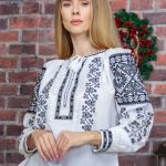 Ia Adina broderie gri