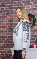 Ia Adina broderie gri - imagine 3