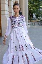Rochie albă Floare de Dor - imagine 3