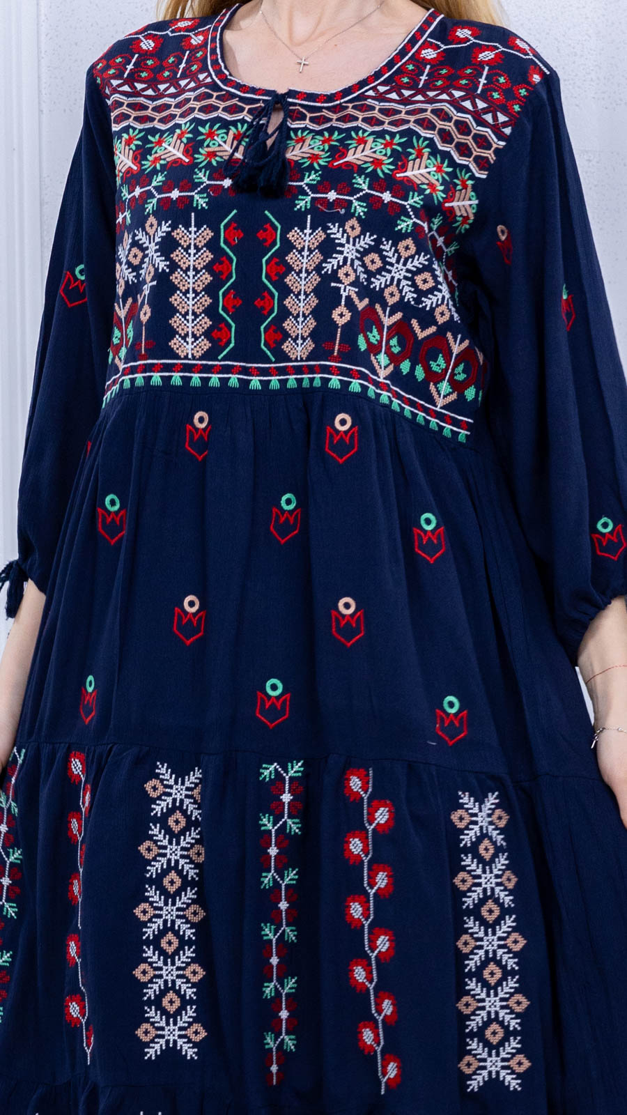 Floare de Dor bleumarin2 Rochie bleumarin Floare de Dor - imagine 3