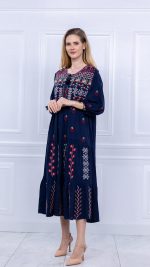 Rochie bleumarin Floare de Dor - imagine 7