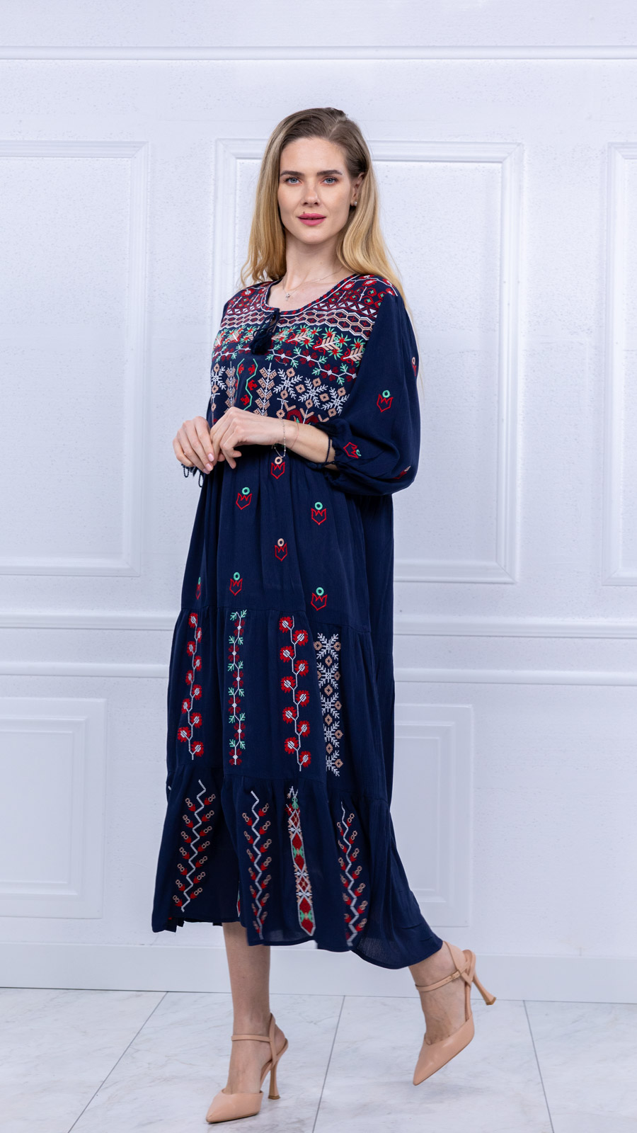 Floare de Dor bleumarin8 Rochie bleumarin Floare de Dor - imagine 4