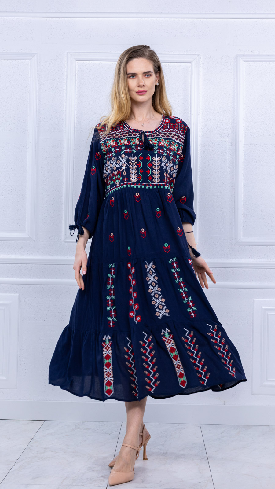 Floare de Dor bleumarin9 Rochie bleumarin Floare de Dor - imagine 1