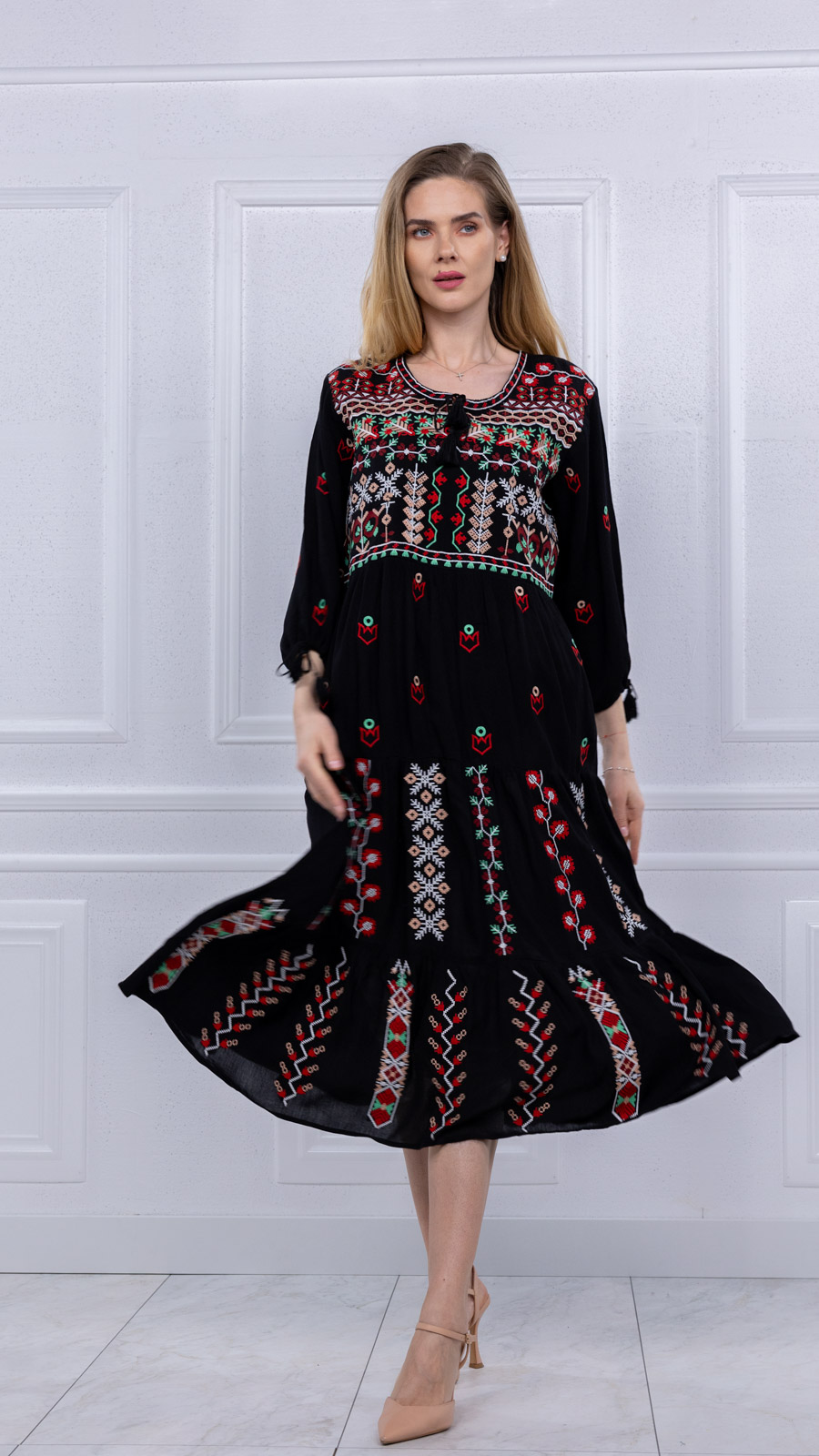 Floare de Dor neagra2 Rochie neagră Floare de Dor - imagine 1