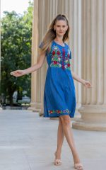 Rochie brodată Buchet de vară - imagine 2