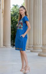 Rochie brodată Buchet de vară - imagine 4