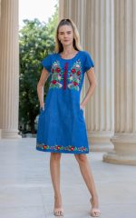 Rochie brodată Buchet de vară - imagine 3