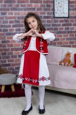 Măriuca- Set pentru fetițe cu motive tradiționale - imagine 4