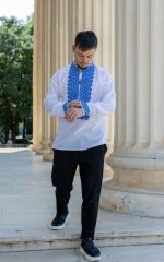 Ia Daniel cu broderie albastră - imagine 4