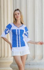 Ia Daniela cu broderie albastră