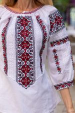 Ia Lia cu broderie roșie - imagine 2