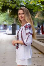 Ia Lia cu broderie roșie - imagine 3