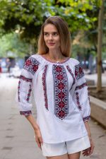 Ia Lia cu broderie roșie - imagine 5