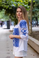 Ia Octavia cu broderie albastră - imagine 3