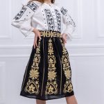 Fustă neagră Amalia pentru fetițe