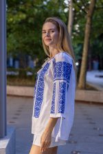 Ia Casiana cu broderie albastra - imagine 2