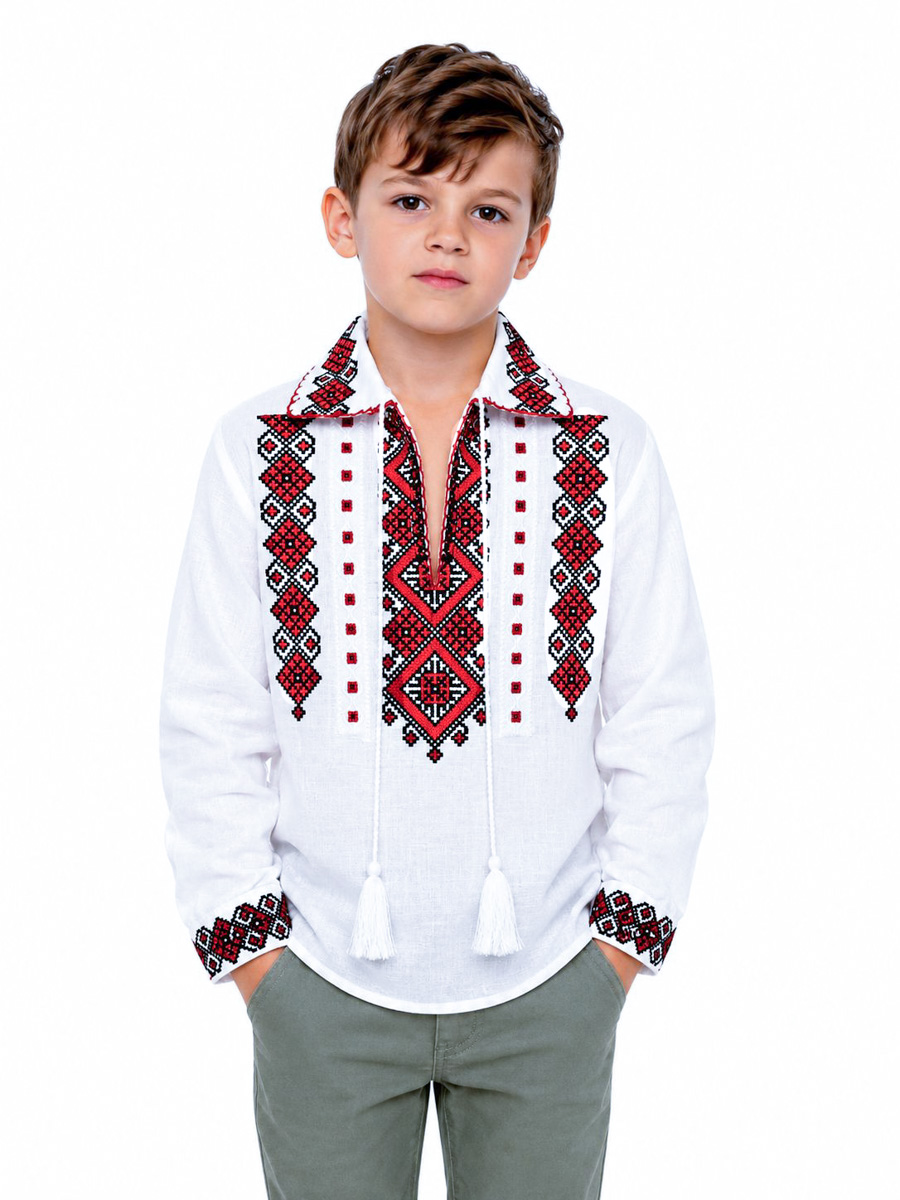 Darius-Baieti-rosu-3_fullres Ia Darius pentru băieți cu broderie roșie - imagine 1
