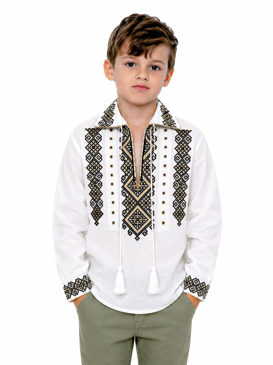Darius-baieti-bej-2_fullres Ia Darius pentru băieți cu broderie bej - imagine 1
