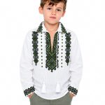 Ia Darius pentru băieți cu broderie verde