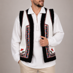 Vestă Victor cu broderie tradițională